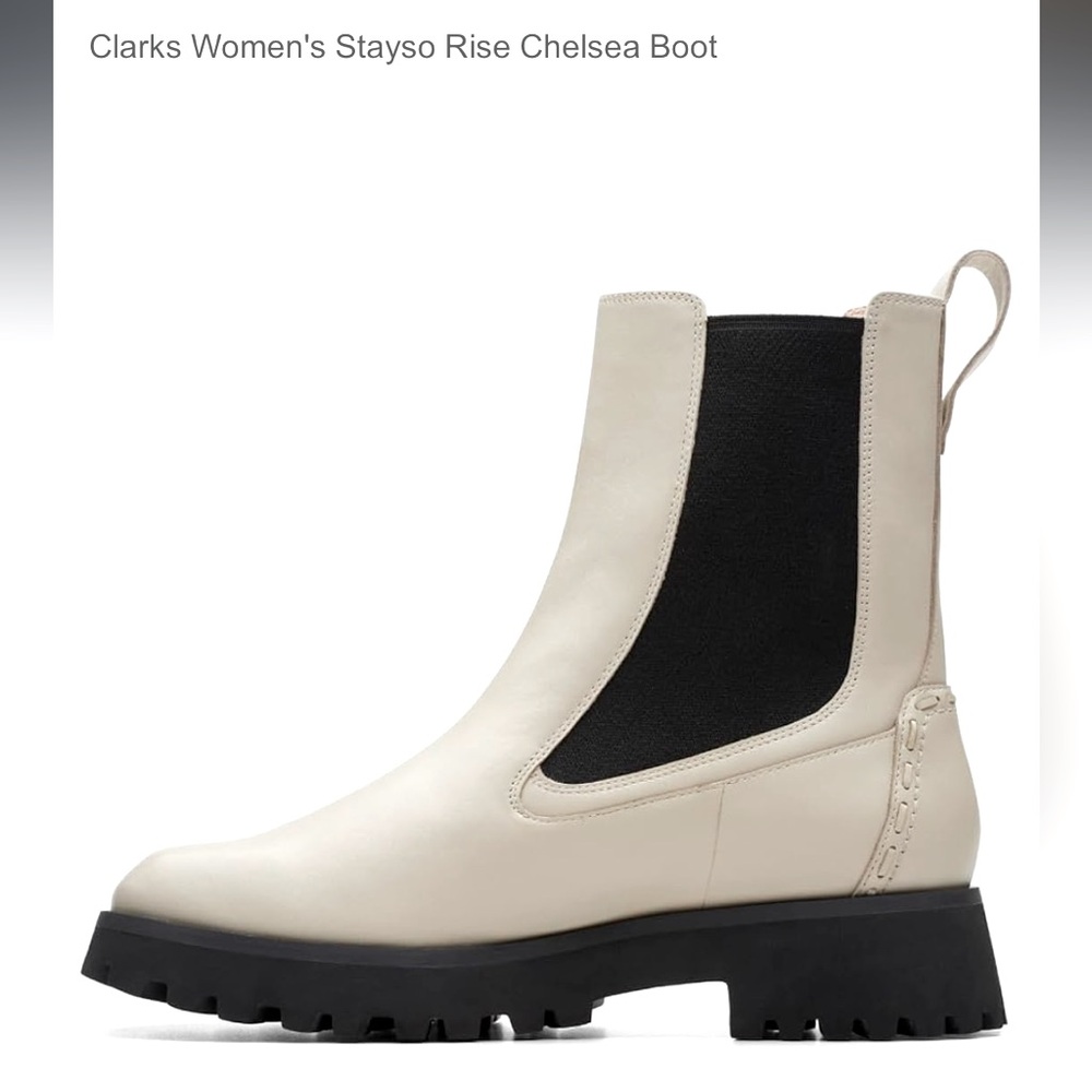 CLARKS NEW STAYSO RISE CHELSEA BOOTS ( No BOX /Tags) size 6.5